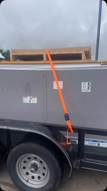 New system delivered on the trailer